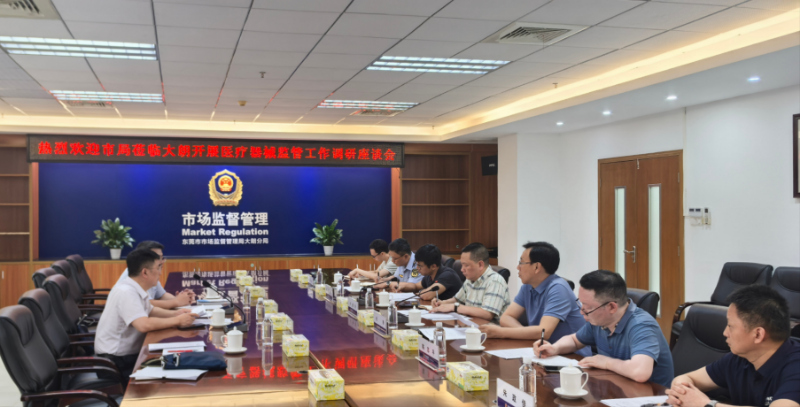 市局周穗杰副局长到大朗镇开展医疗器械监管工作调研
